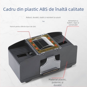 Mașină automată de amestecat cărți de poker, mașină automată de eliberat cărți de poker, mașină de amestecat cărți, mașină electrică anti-trișare, lavabilă cu mai multe perechi