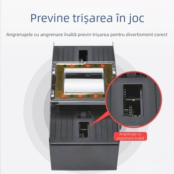 Mașină automată de amestecat cărți de poker, mașină automată de eliberat cărți de poker, mașină de amestecat cărți, mașină electrică anti-trișare, lavabilă cu mai multe perechi