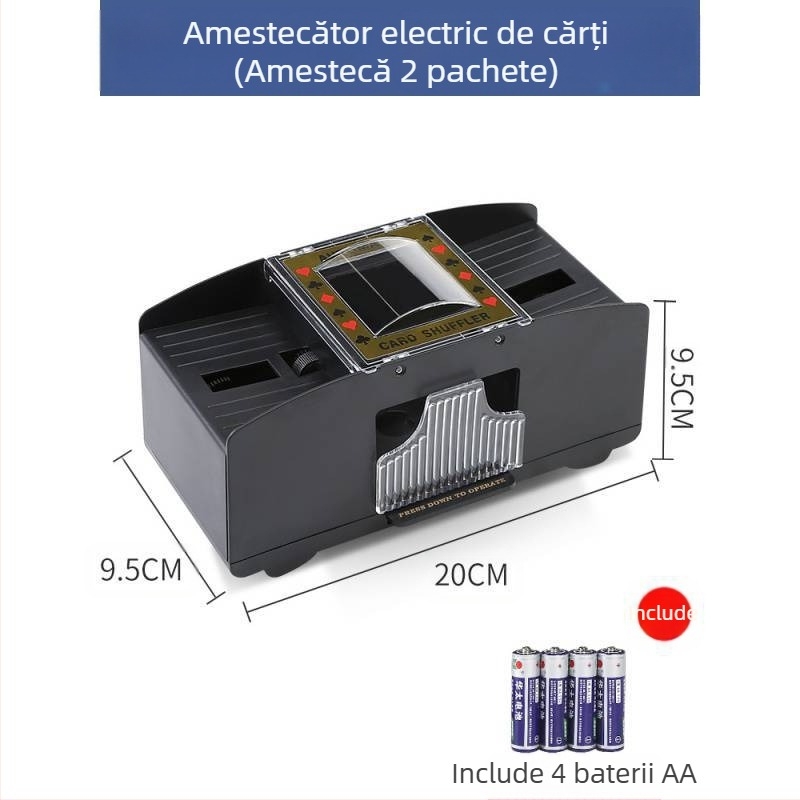 Mașină automată de amestecat cărți de poker, mașină automată de eliberat cărți de poker, mașină de amestecat cărți, mașină electrică anti-trișare, lavabilă cu mai multe perechi