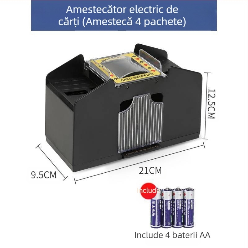 Mașină automată de amestecat cărți de poker, mașină automată de eliberat cărți de poker, mașină de amestecat cărți, mașină electrică anti-trișare, lavabilă cu mai multe perechi