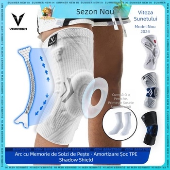 Genunchiere de alergare Weidong Sports pentru bărbați și femei, genunchiere de baschet