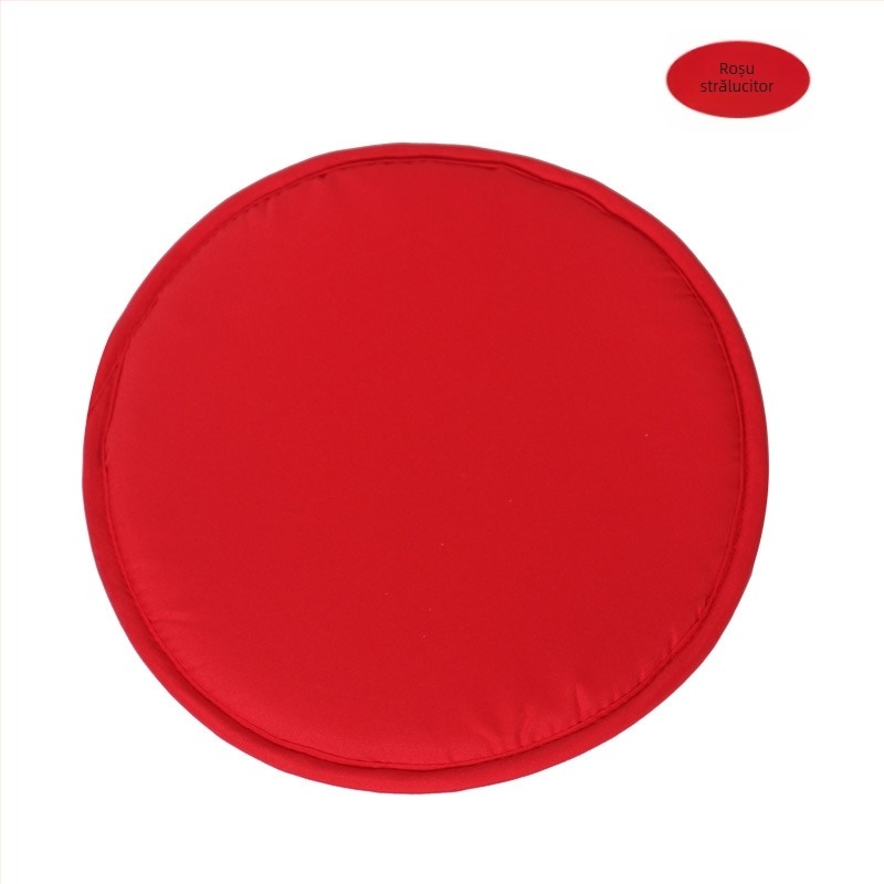 Pernă rotundă simplă de culoare bomboane pentru uz casnic, 30 cm, îngroșată, burete rotund, pernă pentru scaun, culoare pură, material textil, pernă pentru scaun, en-gros