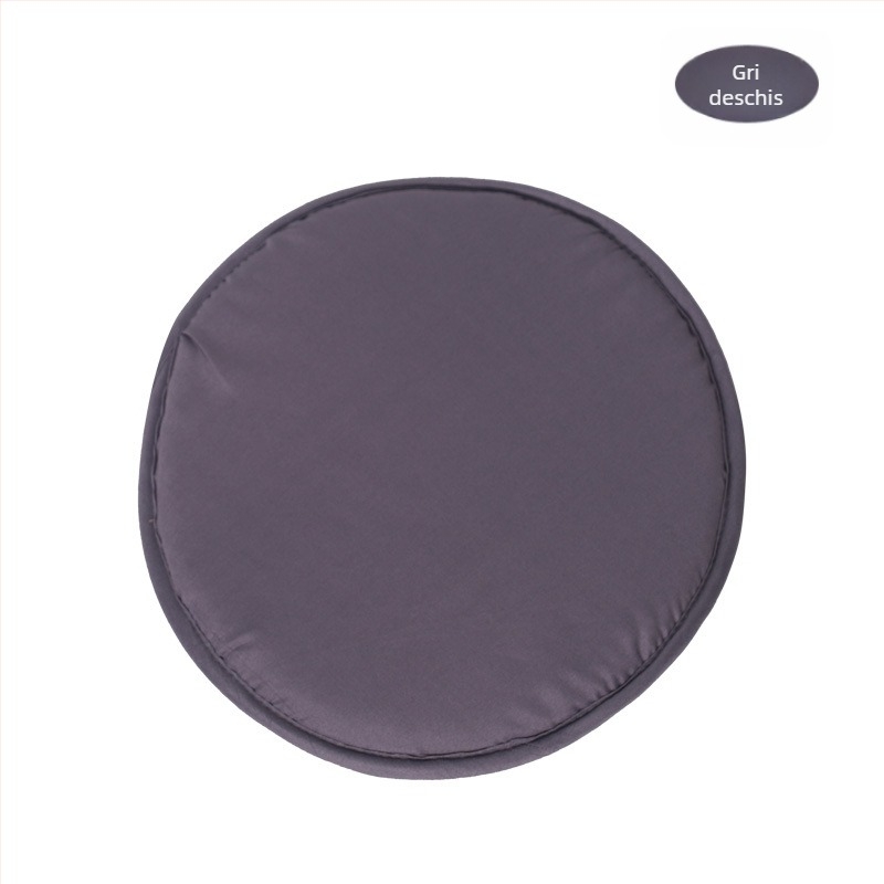 Pernă rotundă simplă de culoare bomboane pentru uz casnic, 30 cm, îngroșată, burete rotund, pernă pentru scaun, culoare pură, material textil, pernă pentru scaun, en-gros