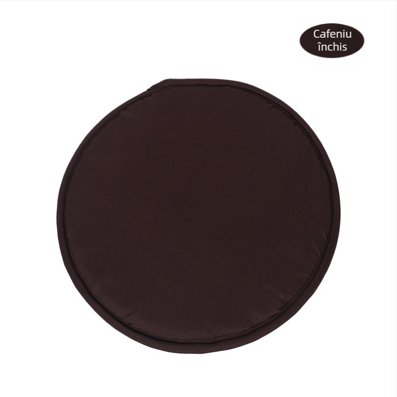 Pernă rotundă simplă de culoare bomboane pentru uz casnic, 30 cm, îngroșată, burete rotund, pernă pentru scaun, culoare pură, material textil, pernă pentru scaun, en-gros