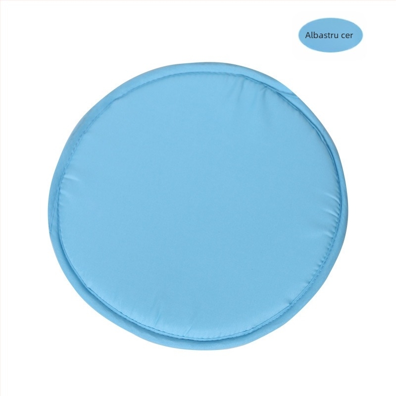 Pernă rotundă simplă de culoare bomboane pentru uz casnic, 30 cm, îngroșată, burete rotund, pernă pentru scaun, culoare pură, material textil, pernă pentru scaun, en-gros