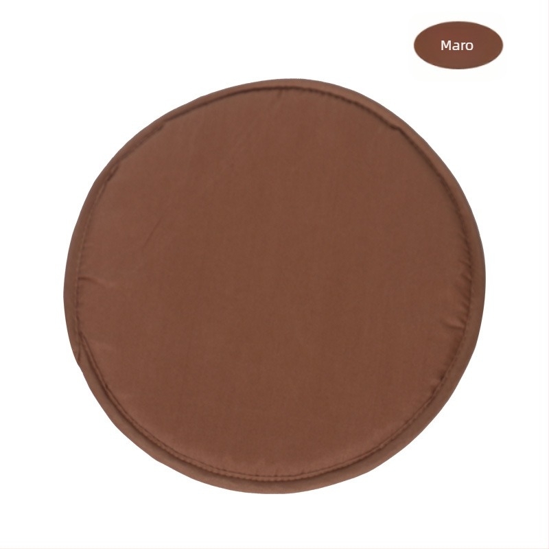 Pernă rotundă simplă de culoare bomboane pentru uz casnic, 30 cm, îngroșată, burete rotund, pernă pentru scaun, culoare pură, material textil, pernă pentru scaun, en-gros