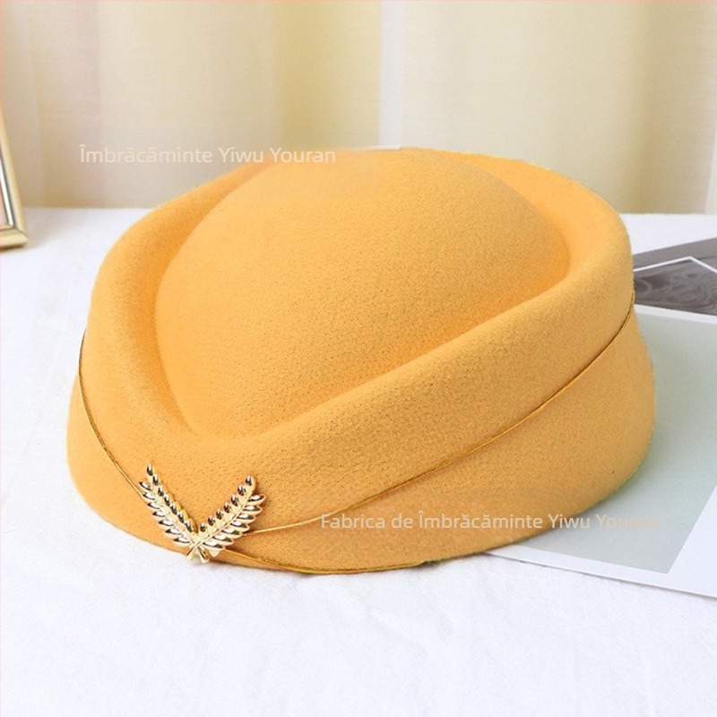 Pălărie de stewardesă, beretă de damă, pălărie de recepție, etichetă, pălărie pentru trupă de tobe britanice