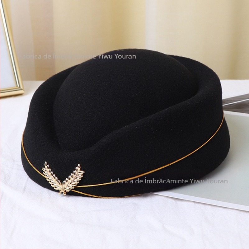 Pălărie de stewardesă, beretă de damă, pălărie de recepție, etichetă, pălărie pentru trupă de tobe britanice