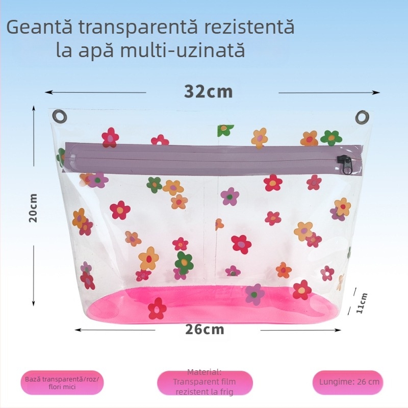 Geantă de depozitare cosmetică mică portabilă, tip stand-up nișă, geantă cosmetică de înaltă calitate, impermeabilă, geantă de toaletă pentru călătorii