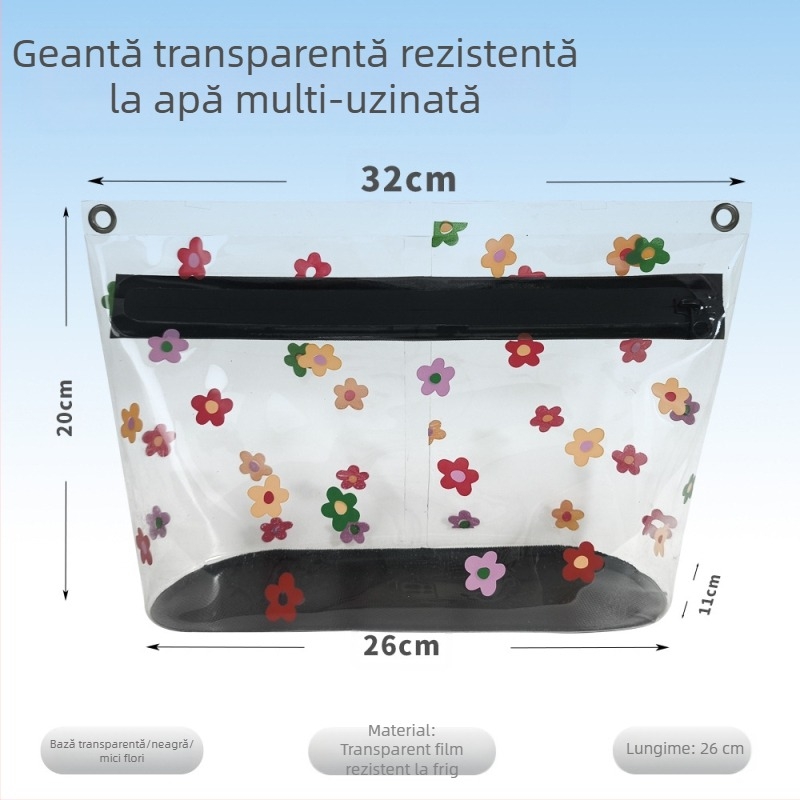 Geantă de depozitare cosmetică mică portabilă, tip stand-up nișă, geantă cosmetică de înaltă calitate, impermeabilă, geantă de toaletă pentru călătorii