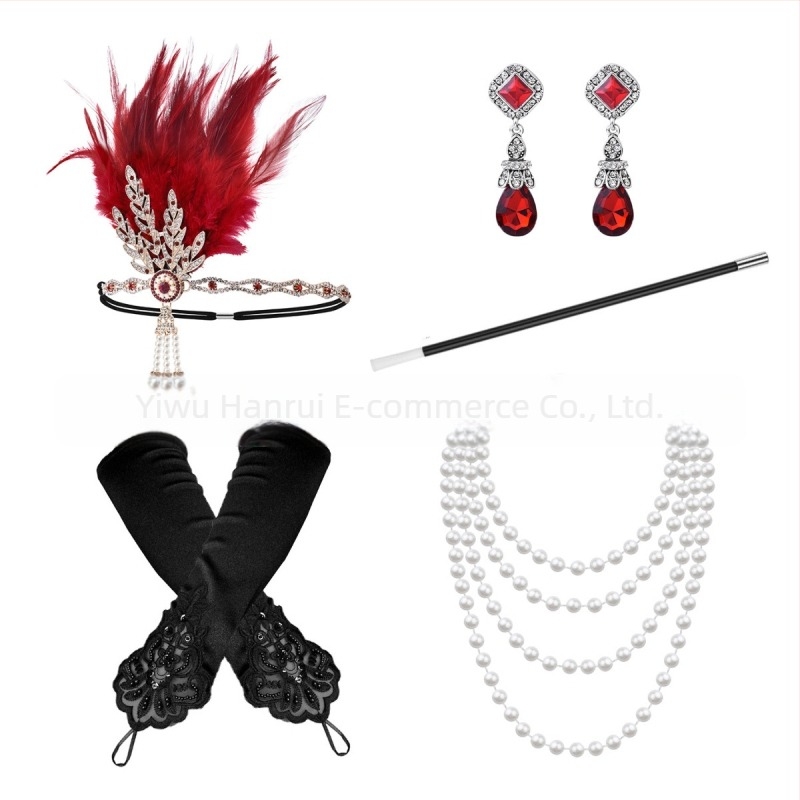 Accesorii Marele Gatsby din anii 1920, bal mascat, petrecere a burlacilor, petrecere de Halloween, costum de club de jochei