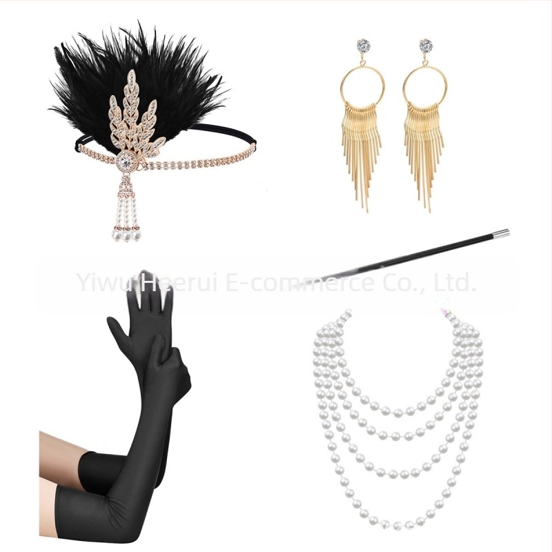 Accesorii Marele Gatsby din anii 1920, bal mascat, petrecere a burlacilor, petrecere de Halloween, costum de club de jochei