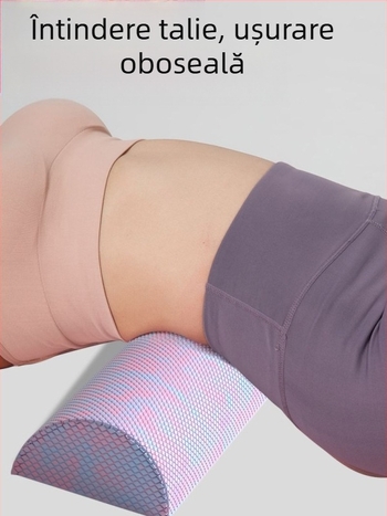Coloană de yoga semicerc, coloană de relaxare semi-axială camuflaj EVA, bară de echilibru, romb, punct mobil, ax din spumă pentru fitness, coloană Pilates