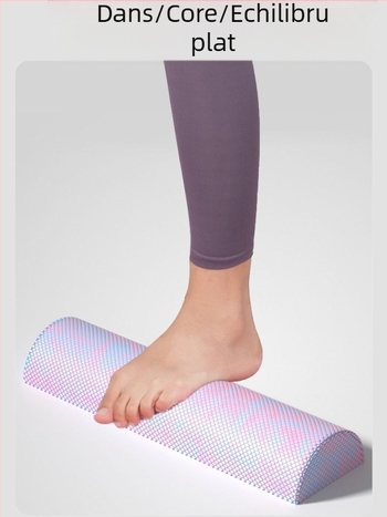 Coloană de yoga semicerc, coloană de relaxare semi-axială camuflaj EVA, bară de echilibru, romb, punct mobil, ax din spumă pentru fitness, coloană Pilates