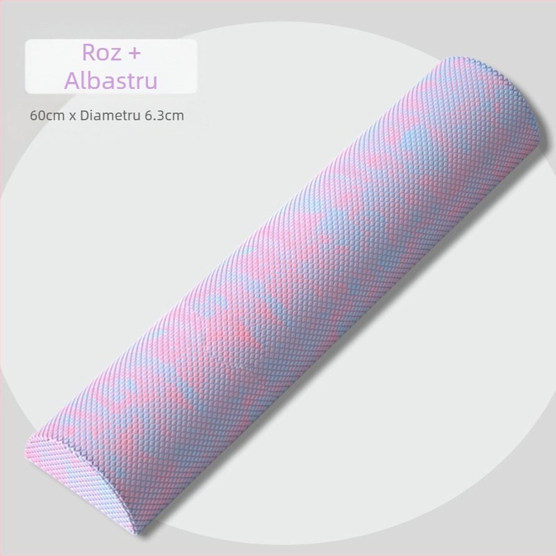 Coloană de yoga semicerc, coloană de relaxare semi-axială camuflaj EVA, bară de echilibru, romb, punct mobil, ax din spumă pentru fitness, coloană Pilates
