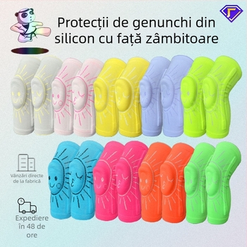 Genunchiere sport din silicon pentru copii, fagure de miere, anti-coliziune, genunchi cald, picior, pad, baschet, fotbal, echitatie, dans, pad