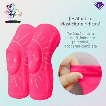 Genunchiere sport din silicon pentru copii, fagure de miere, anti-coliziune, genunchi cald, picior, pad, baschet, fotbal, echitatie, dans, pad