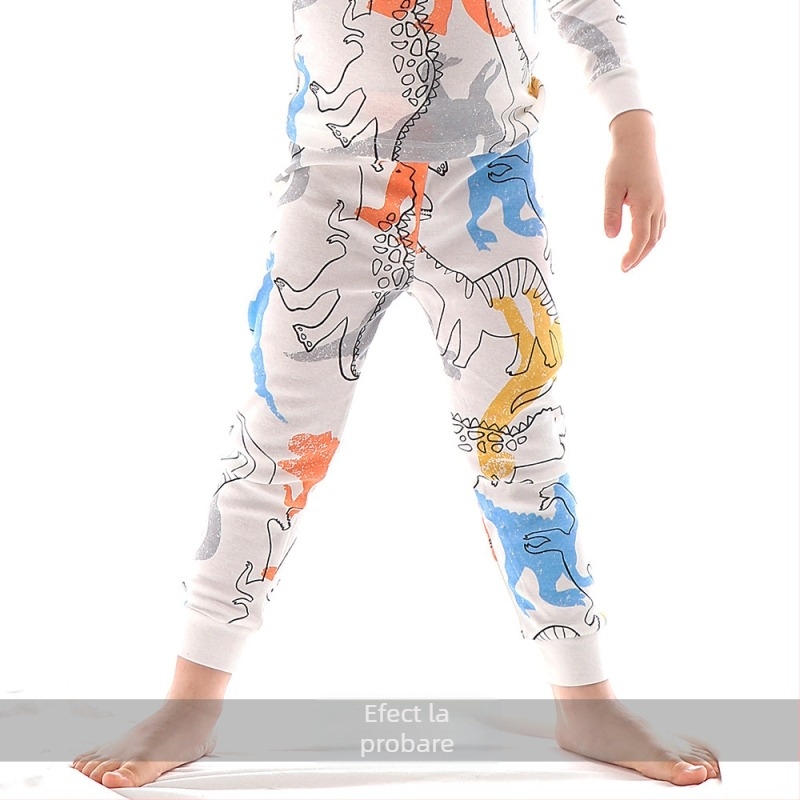 Pantaloni lungi pentru copii, bumbac împletiți, pijamale europene și americane de la Amazon, pantaloni mici din bumbac pentru copii, pantaloni pentru copii, pantaloni pentru băieți, en-gros