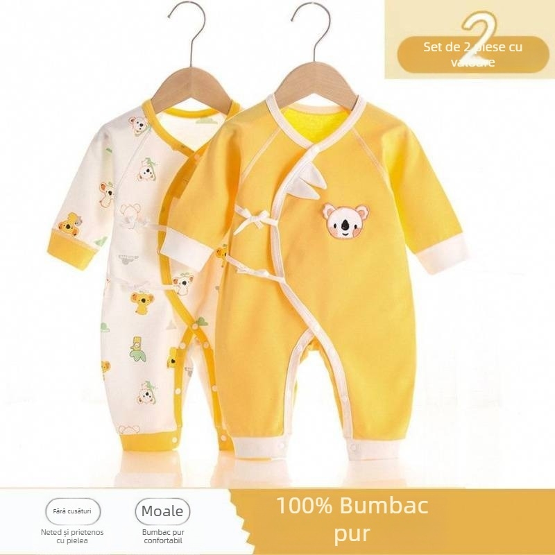 Nou-născutului Baby Haine Bumbac Pur Toamna și Iarna Matlasată Primăvara & Toamna Romper Haine Born Toddler Baby Salopetă Caldă