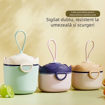 Cutie de lapte praf pentru bebeluși, portabilă, sigilată, rezistentă la umiditate, cutie de sub-ambalare, cutie alimentară suplimentară, orez, gustări Nink, borcan de depozitare de mare capacitate