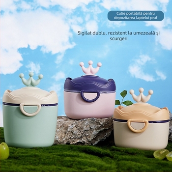 Cutie de lapte praf pentru bebeluși, portabilă, sigilată, rezistentă la umiditate, cutie de sub-ambalare, cutie alimentară suplimentară, orez, gustări Nink, borcan de depozitare de mare capacitate