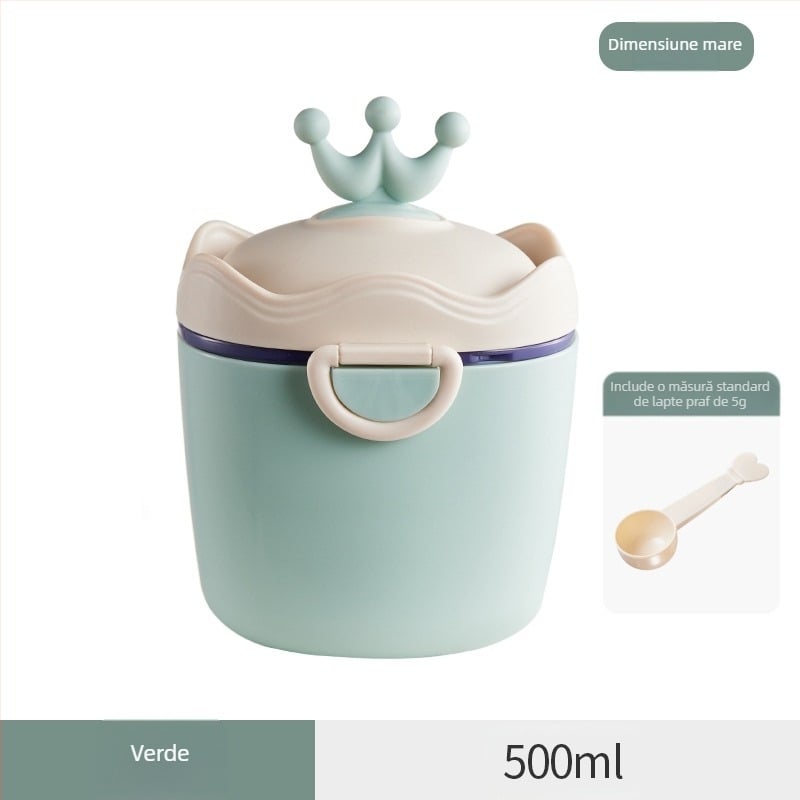 Cutie de lapte praf pentru bebeluși, portabilă, sigilată, rezistentă la umiditate, cutie de sub-ambalare, cutie alimentară suplimentară, orez, gustări Nink, borcan de depozitare de mare capacitate
