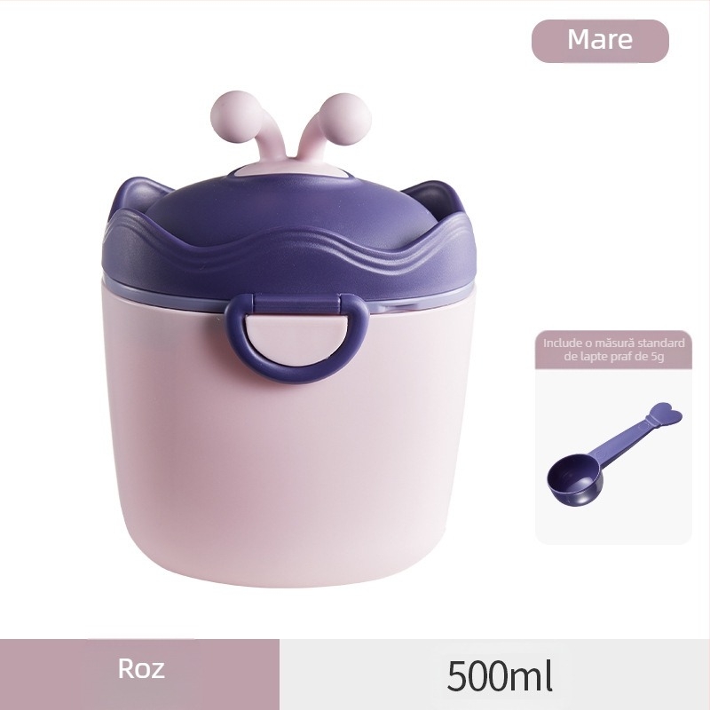Cutie de lapte praf pentru bebeluși, portabilă, sigilată, rezistentă la umiditate, cutie de sub-ambalare, cutie alimentară suplimentară, orez, gustări Nink, borcan de depozitare de mare capacitate