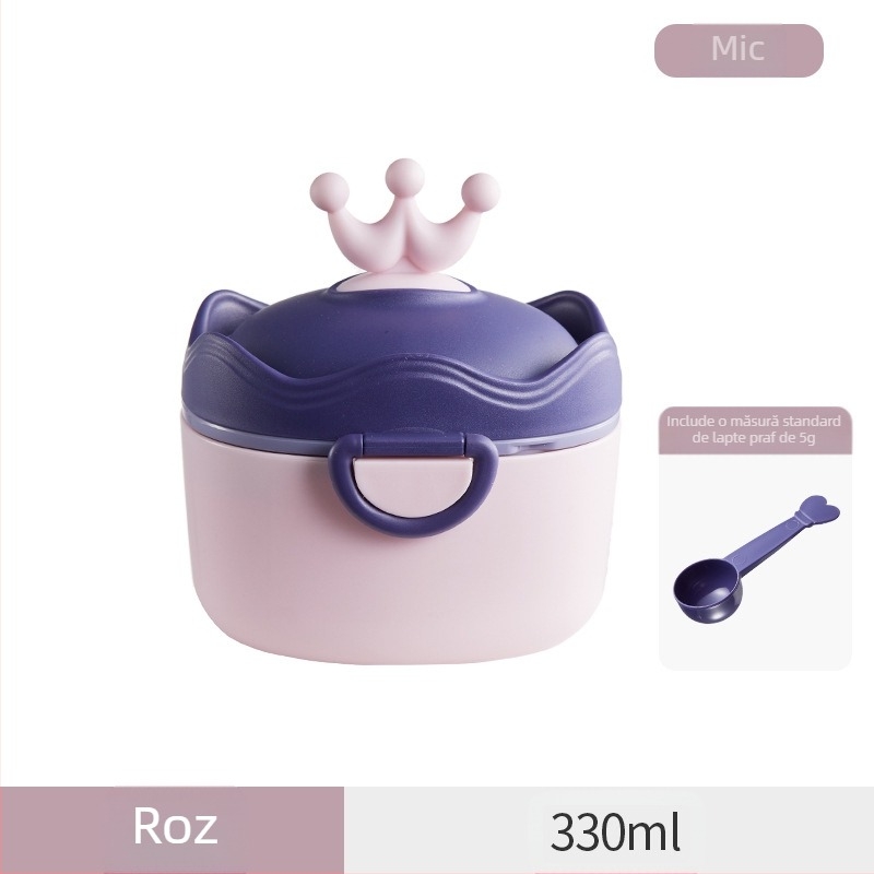 Cutie de lapte praf pentru bebeluși, portabilă, sigilată, rezistentă la umiditate, cutie de sub-ambalare, cutie alimentară suplimentară, orez, gustări Nink, borcan de depozitare de mare capacitate