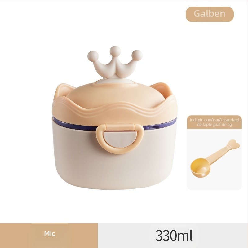 Cutie de lapte praf pentru bebeluși, portabilă, sigilată, rezistentă la umiditate, cutie de sub-ambalare, cutie alimentară suplimentară, orez, gustări Nink, borcan de depozitare de mare capacitate