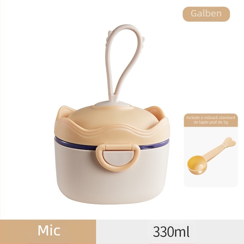 Cutie de lapte praf pentru bebeluși, portabilă, sigilată, rezistentă la umiditate, cutie de sub-ambalare, cutie alimentară suplimentară, orez, gustări Nink, borcan de depozitare de mare capacitate
