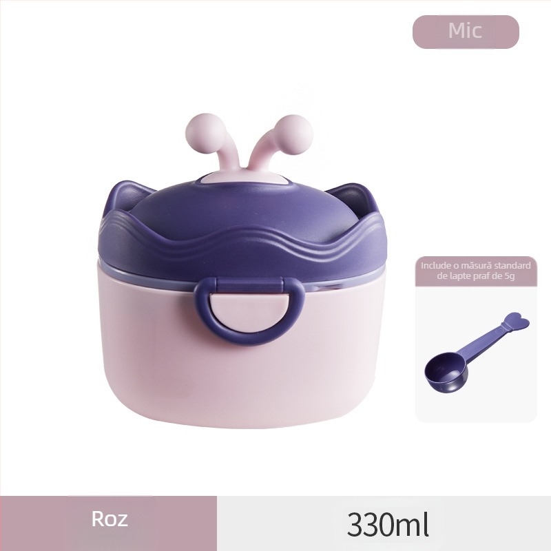 Cutie de lapte praf pentru bebeluși, portabilă, sigilată, rezistentă la umiditate, cutie de sub-ambalare, cutie alimentară suplimentară, orez, gustări Nink, borcan de depozitare de mare capacitate