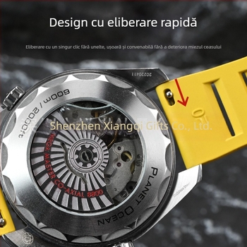 Curea universală Explosions cu eliberare rapidă din fluorocauciuc pentru Huawei, curea FKM, 19/20/21/24 mm