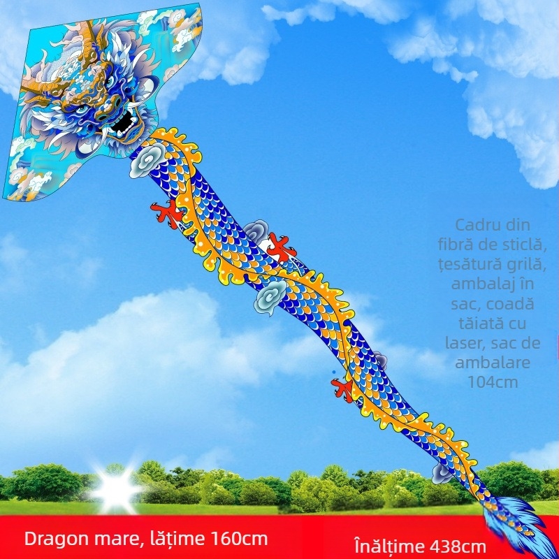 Zmeu nou centiped Jinwei Tianlong 11 metri 15 metri 30 metri 50 metri șarpe verde coadă lungă mare en-gros producători de muscă bună