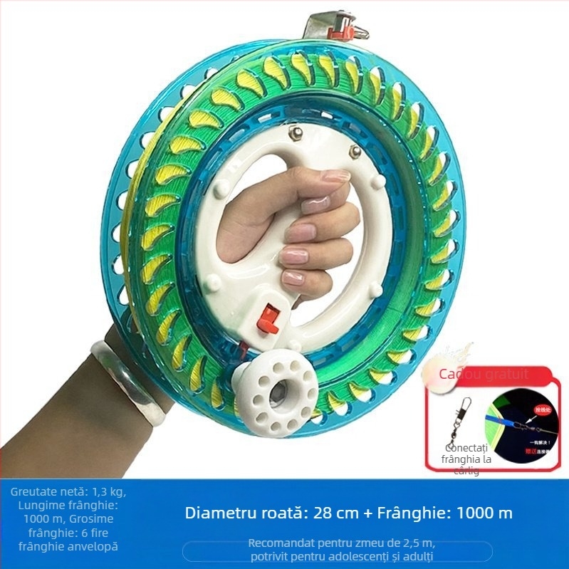 Noua roată de zmeu cu linie anti-revers, autoblocantă, pentru adulți, rulment pentru copii, roată de mână zburătoare, ușor de utilizat