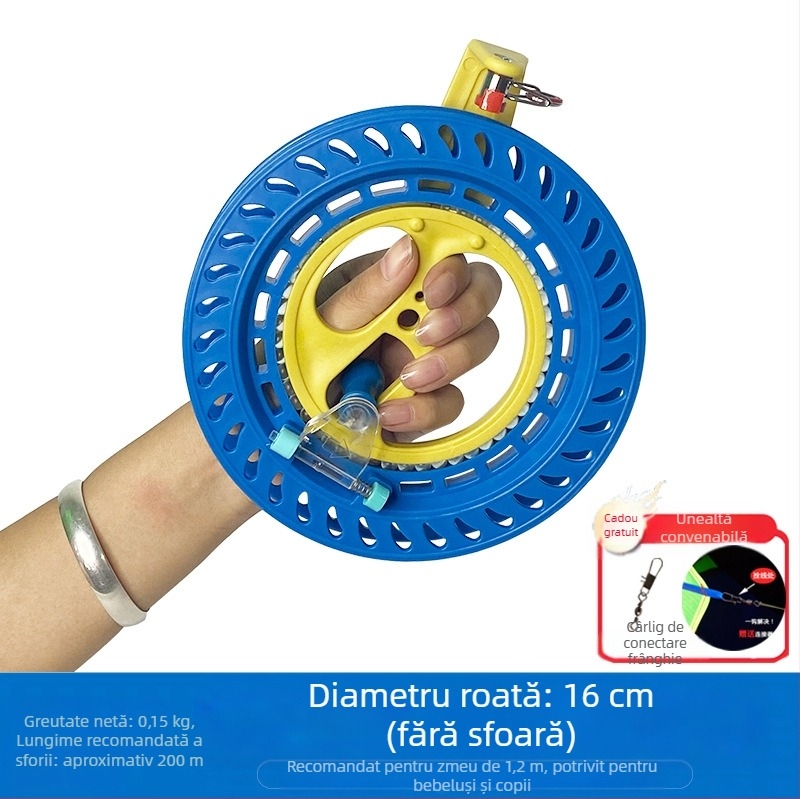 Noua roată de zmeu cu linie anti-revers, autoblocantă, pentru adulți, rulment pentru copii, roată de mână zburătoare, ușor de utilizat