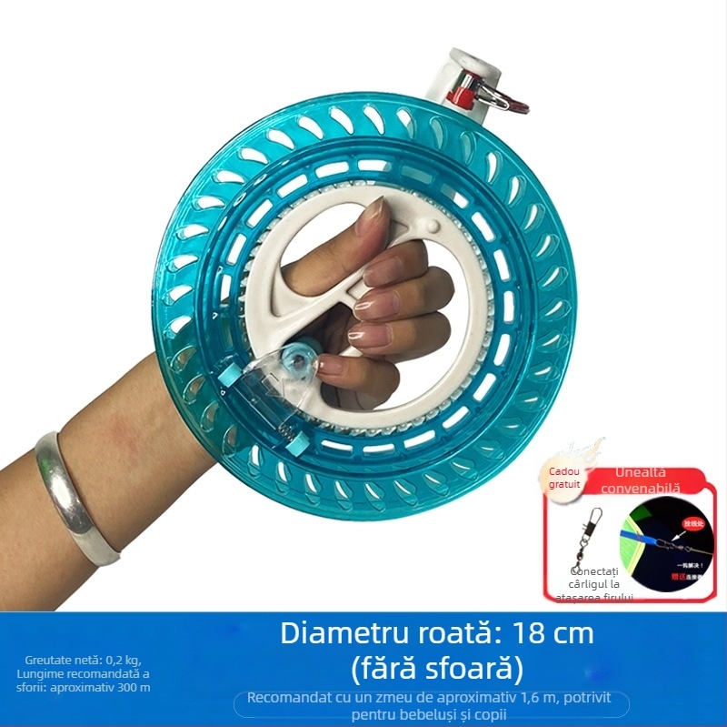 Noua roată de zmeu cu linie anti-revers, autoblocantă, pentru adulți, rulment pentru copii, roată de mână zburătoare, ușor de utilizat