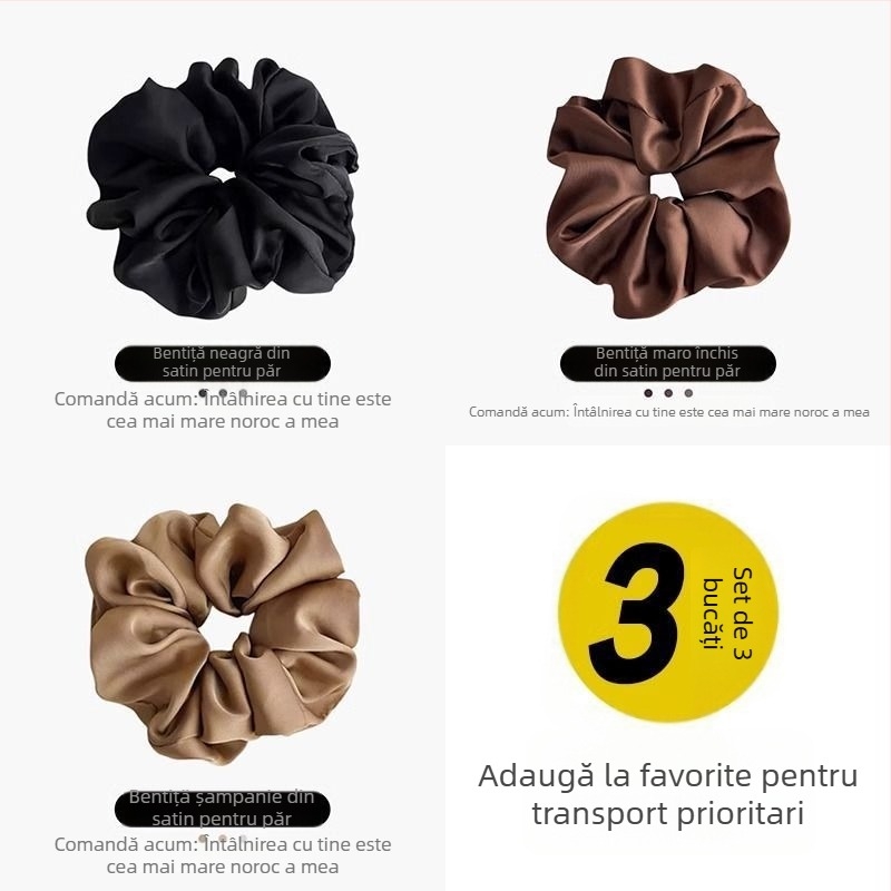 Satin Sense, buclă de păr pentru intestin gros, elegantă, cu frânghie, pentru femei, cap sferic simplu, toate potrivirile, pălării de lux, lumină, de înaltă calitate, alb