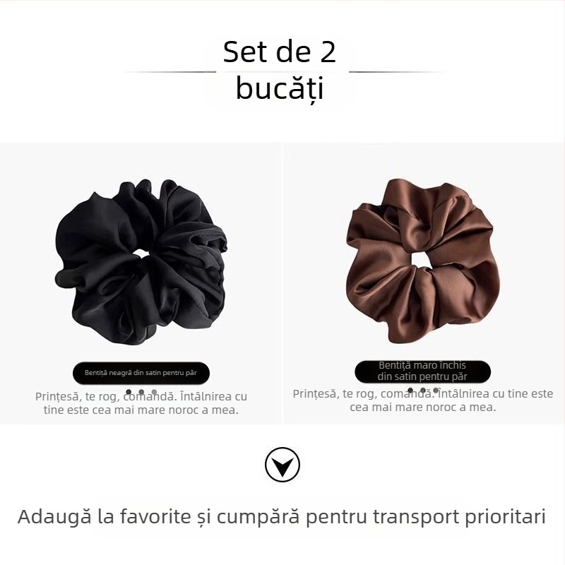 Satin Sense, buclă de păr pentru intestin gros, elegantă, cu frânghie, pentru femei, cap sferic simplu, toate potrivirile, pălării de lux, lumină, de înaltă calitate, alb