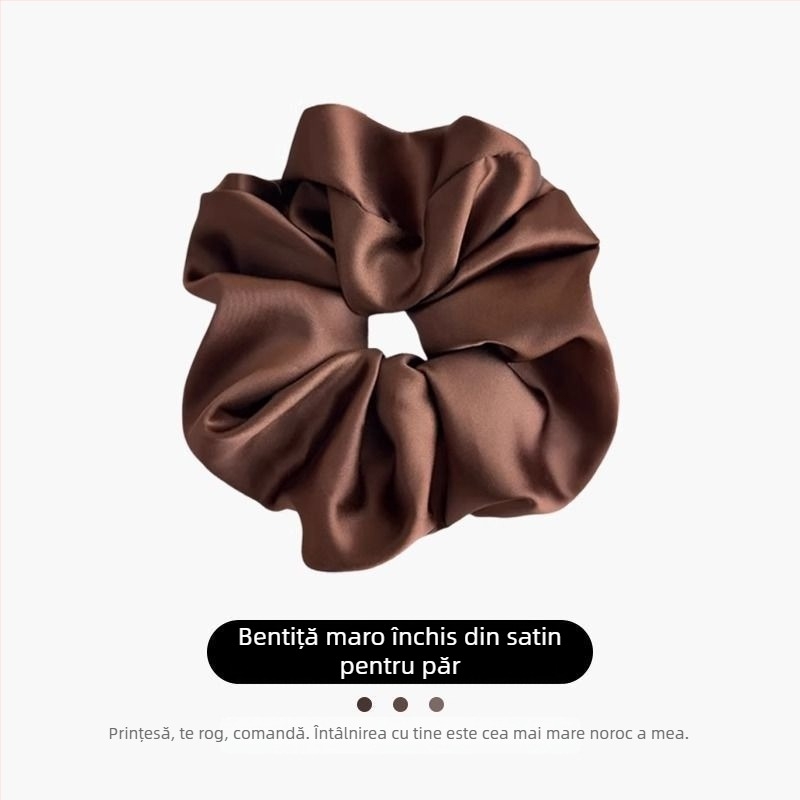 Satin Sense, buclă de păr pentru intestin gros, elegantă, cu frânghie, pentru femei, cap sferic simplu, toate potrivirile, pălării de lux, lumină, de înaltă calitate, alb