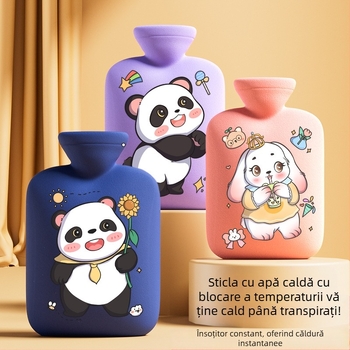 Producător transfrontalier Sticle de apă caldă cu desene animate, reîncărcabile, pungi de apă caldă mari și mici pentru femei, pentru încălzirea burții și a mâinilor Amazon