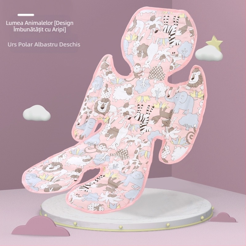 Scaun de luat masa de vară, saltea de gheață, cărucior pentru bebeluși, saltea de gheață cu gel, desene animate cool pentru bebeluși, pernă rece, saltea pentru copii, saltea auto moale
