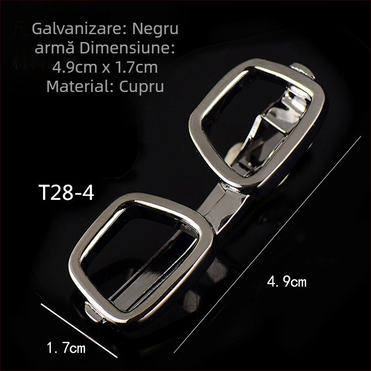 Bărbați clemă de cravată neagră cu pistol afaceri ochelari simpli ancoră de țeavă formă Pin stil coreean securitate cupru clemă de cravată