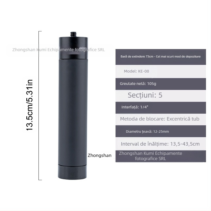 Tijă de extensie Feiyu Dajiang Vast Stabilizator de telefon mobil Stick selfie universal pentru cameră sport GoPro13 Tijă portabilă