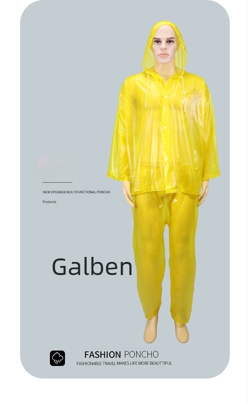 Set de impermeabil și pantaloni impermeabili îngroșați, poncho de ploaie pentru bicicletă, impermeabil pentru motocicletă pentru livratori, impermeabil divizat etanș