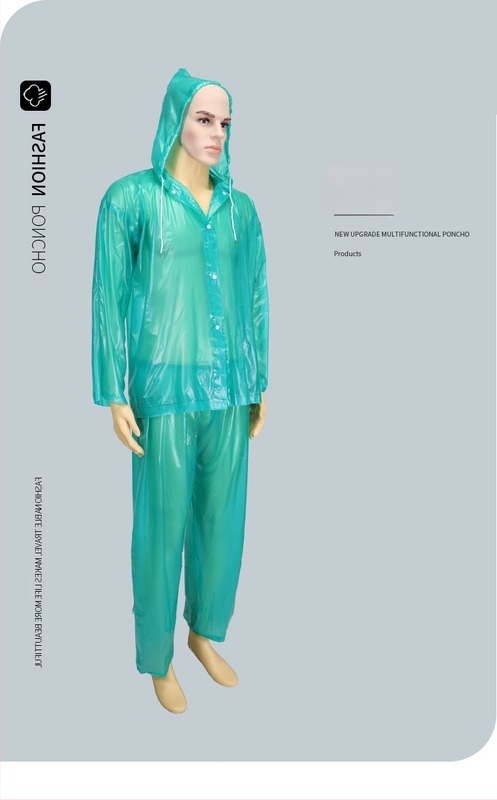 Set de impermeabil și pantaloni impermeabili îngroșați, poncho de ploaie pentru bicicletă, impermeabil pentru motocicletă pentru livratori, impermeabil divizat etanș