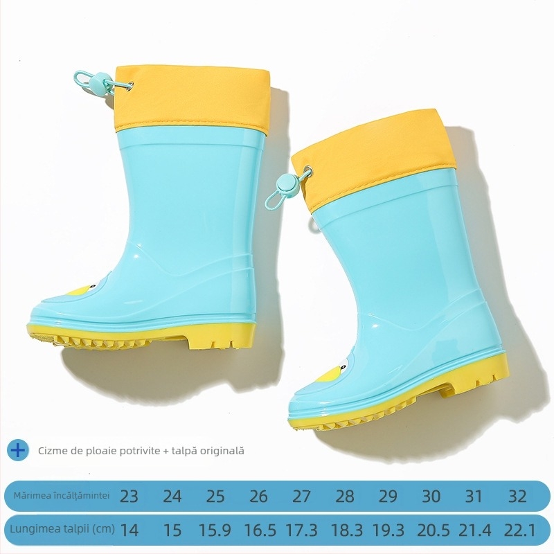 Pelerina de ploaie pentru copii, cu boruri transparente, cu rață galbenă, poncho, cu corp întreg, alungită, pentru fete, impermeabile, cu dinozaur, set de cizme de ploaie