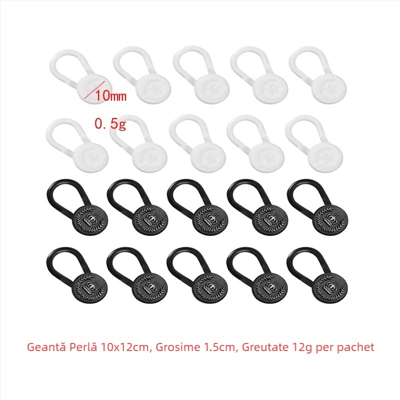 Nasturi rotunzi reglabili și detașabili pentru blugi pentru bărbați și femei, mărire a taliei pantalonilor, cataramă de extensie fără cusătură