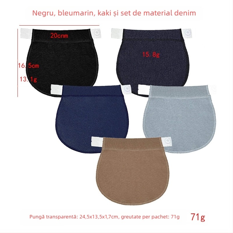 Nasturi rotunzi reglabili și detașabili pentru blugi pentru bărbați și femei, mărire a taliei pantalonilor, cataramă de extensie fără cusătură