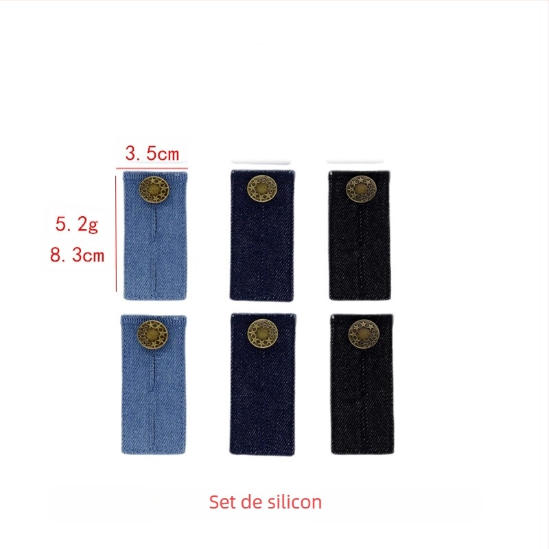 Nasturi rotunzi reglabili și detașabili pentru blugi pentru bărbați și femei, mărire a taliei pantalonilor, cataramă de extensie fără cusătură