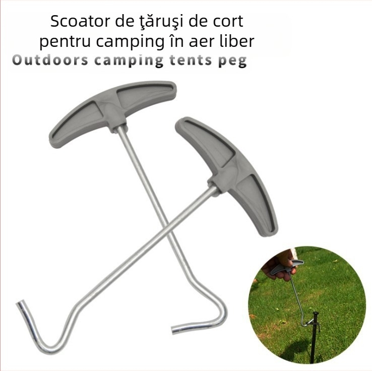 Set de fixare pentru unghii de plajă 30CM10, pentru urgențe, în deșert, pentru camping, în plastic, pentru călătorii cu rulote